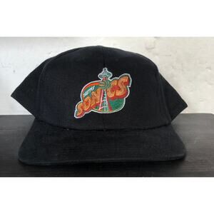 NEW Seattle Sonics 1996 Drew Pearson snapback Needle black NBA Supersonics vtg